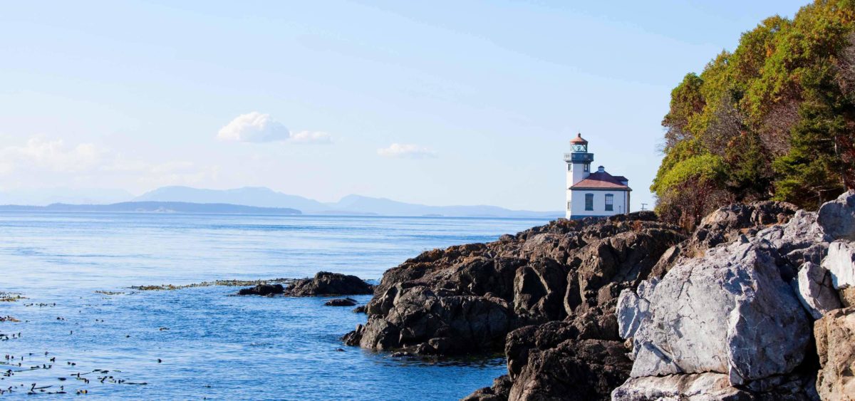 Lime Kiln Lighthouse on San Juan Island.